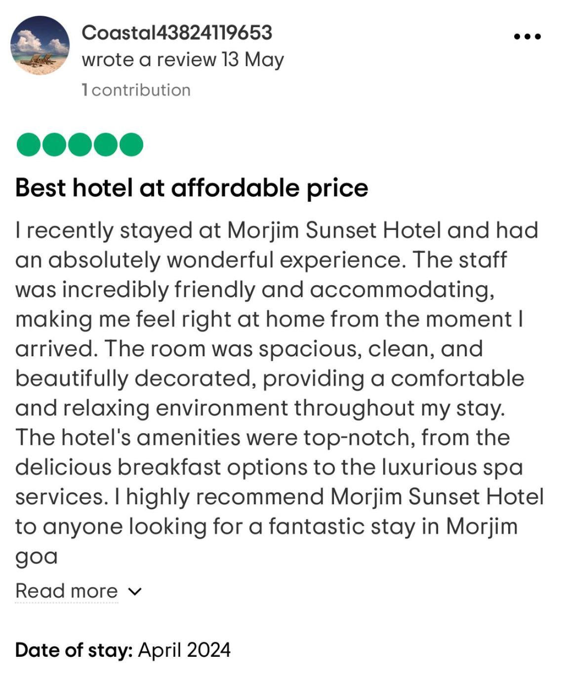 Morjim Sunset Hotel Kültér fotó